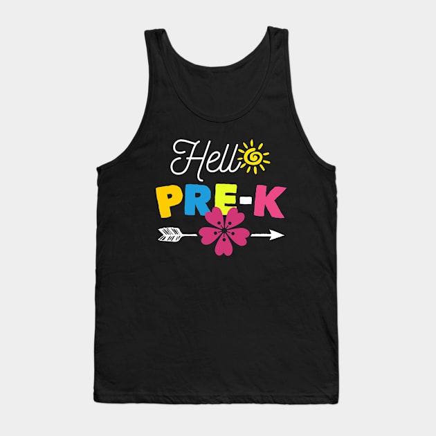 Hello Pre-K Tank Top by Cooldruck